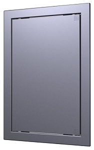 Л1520 dark gray metal, Люк-дверца ревизионная 168х218 с фланцем 146х196 ABS, декоративный