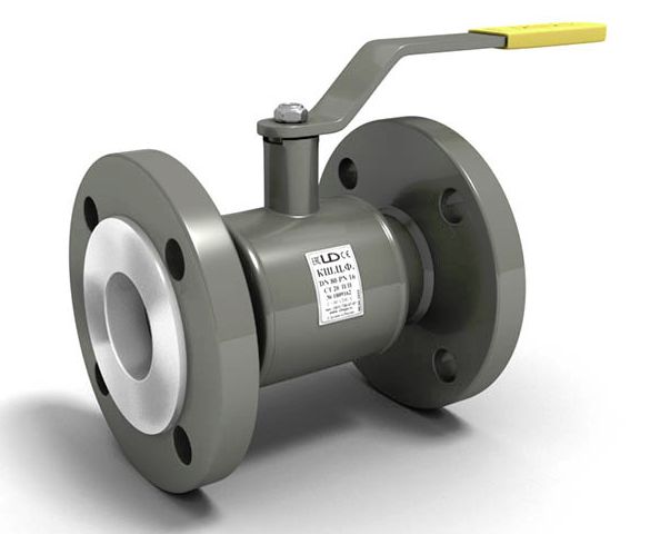 Шаровой стальной кран ф/ф Ду 125 Ру 16, с ручкой, LD КШЦФ из стали 20 Ду125/100 Ру1,6